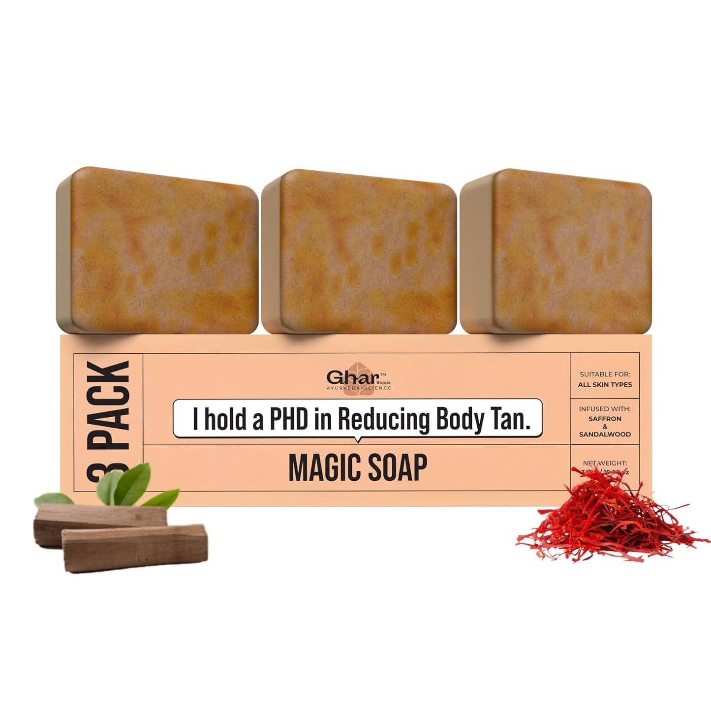 Ghar Soaps Sandalwood & Saffron Magic Soaps